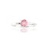 Roze toermalijn ring zilver