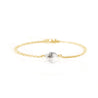 Herkimer diamant 14kt geel goud armband 