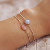 Chalcedoon armband zilver (sterling zilver)